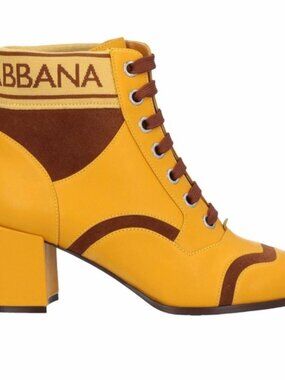 Dolce & Gabbana Leather Ankle Boots Booties